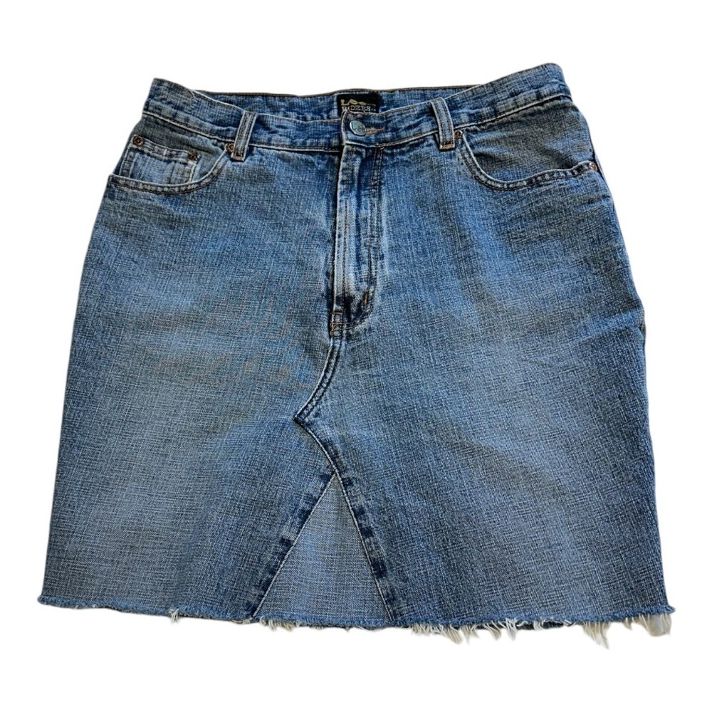 Lee Riders Upcycled Denim Mini Skirt - Size Medium